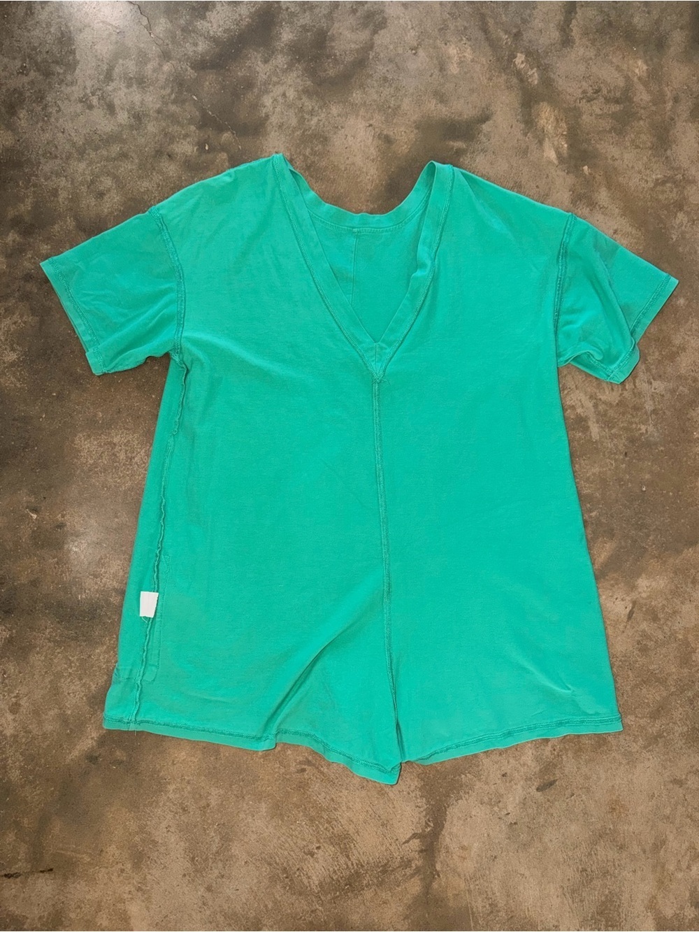 Kelly Green Reversible Romper Pocketed Lounge Casual Stretch S Game Day Tailgate - Picture 6 of 9